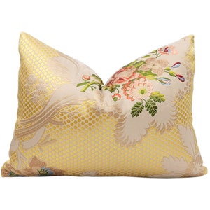 Ready to ship** Old World Weavers Frullino pillow cover in Yellow SB 0004 9451 // Designer pillow // High end pillow // Decorative pillow
