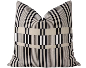 Kelly Wearstler Bandeau OUTDOOR pillow cover in Tawny GWF3746.18.0- on both sides // Designer pillow cover / High end pillow cover