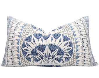 Anna French Cairo pillow cover in Blue and White AF9624 // Designer pillow // Decorative pillow // 18x18, 20x20, 22x22, eurosham or lumbar