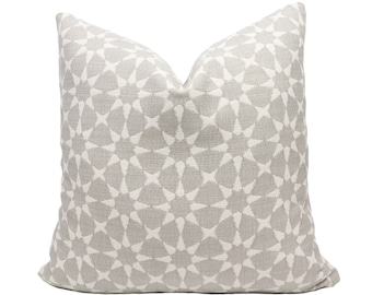 Perennials Star Power OUTDOOR pillow cover in Nickel(grey) 764-296 - on both sides // Designer pillow // High end pillow