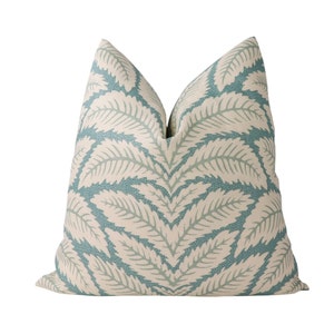 Brunschwig & Fils Talavera pillow cover in Aqua 8014104.513.0 // Designer pillow cover // High end pillow cover // Decorative pillow cover