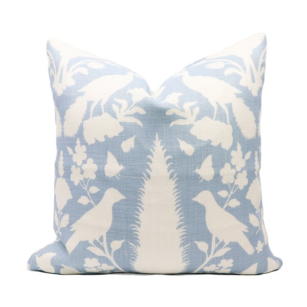 Schumacher Chenonceau pillow cover in Sky 173567 - ON BOTH SIDES // Designer pillow // High end pillow // Decorative pillow