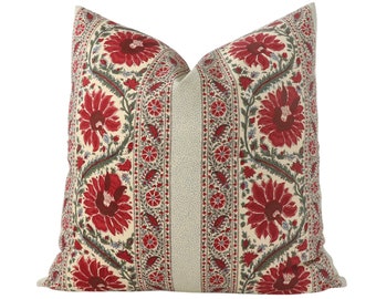 Funda de almohada Pierre Frey Braquenie Mauresque en Multicolore B1777001 - Doble cara // Funda de almohada de diseño