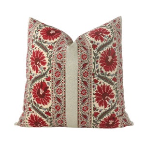 Pierre Frey Braquenie Mauresque pillow cover in Multicolore B1777001 - DOUBLE SIDED // Designer pillow cover