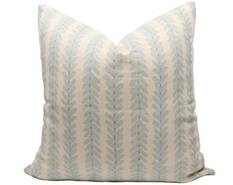 Schumacher Woodperry pillow cover in Blue WOOD001 // Designer pillow // High end pillow // Decorative pillow