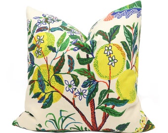 Schumacher Citrus Garden pillow cover in Primary 175760 // Designer pillow // High end pillow // Decorative pillow