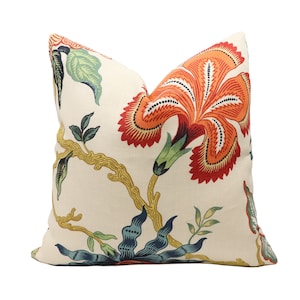 Schumacher Hothouse Flowers pillow cover in Spark 174031 // Designer pillow // High end pillow // Decorative pillow