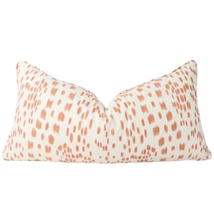 Brunschwig & Fils Les Touches pillow cover in Tangerine 8012138.12.0 // Designer pillow cover // High end pillow cover // Decorative pillow