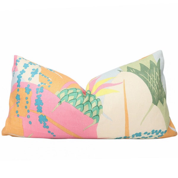 Schumacher Ananas pillow cover in Tropical 177540 // Designer pillow // High end pillow // Decorative pillow