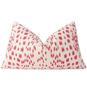 Brunschwig & Fils Les Touches pillow cover in Pink 8012138.7.0 // Designer pillow cover // High end pillow cover // Decorative pillow cover