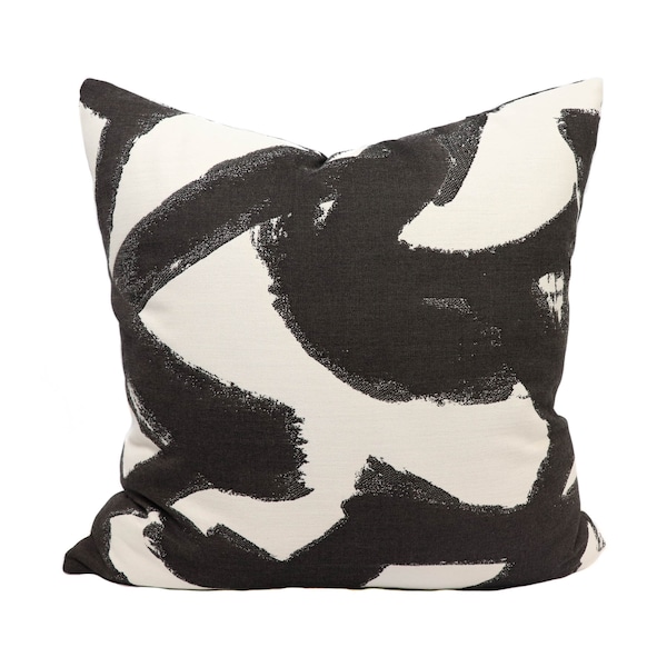 Perennials Tangled OUTDOOR pillow cover in Flannel 757-216 (white background) // Designer pillow // High end pillow