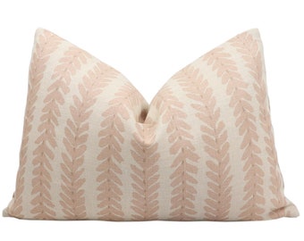 Schumacher Woodperry pillow cover in Pink WOOD004 - on both sides // Designer pillow // High end pillow // Decorative pillow