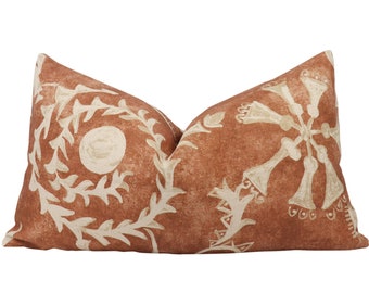 Funda de almohada Lewis & Wood Womad en color Burnish - por ambos lados // Funda de almohada de diseño // Funda de almohada de alta gama // Funda de almohada decorativa
