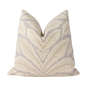 Brunschwig & Fils Talavera linen pillow cover in Birch 8014104.11.0 // Designer pillow cover with knife edge // High end pillow cover