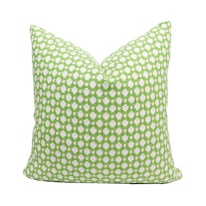 Schumacher Betwixt pillow cover in Leaf/Blanc 65688 // Designer pillow // High end pillow // Decorative pillow