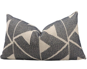 Schumacher Sierra pillow cover in Indigo 73272 // Designer pillow // Decorative pillow // 18x18, 20x20, 22x22 or lumbar