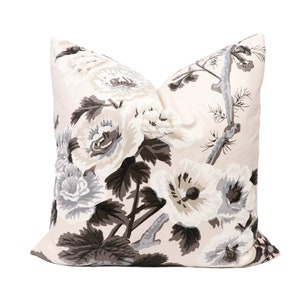 Schumacher Pyne Hollyhock pillow cover in Blush 174454 - ON BOTH SIDES // Designer pillow // High end pillow // Decorative pillow
