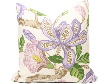 Schumacher Huntington Gardens pillow cover in Lavender 175563 // Designer pillow // High end pillow // Decorative pillow