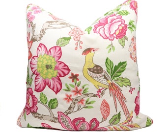 Ready to ship** Schumacher Huntington Gardens pillow cover in Multi 175562 - Double sided // Designer pillow cover // High end pillow cover