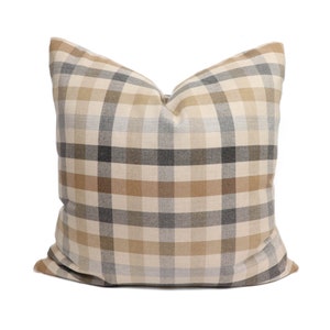 READY TO SHIP** Sunbrella Outdoor connect designer pillow cover in dune - Double sided // High end pillow cover // Decorative pillow cover