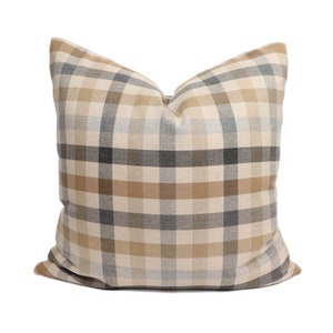 Sunbrella OUTDOOR connect designer pillow cover in dune - DOUBLE SIDED // High end pillow // Decorative pillow.