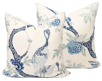 Schumacher Arbre Chinois pillow cover in Porcelain 174081 // Designer pillow // High end pillow // Decorative pillow