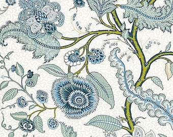 Schumacher Sinhala linen print pillow cover in Sky 174812 // Designer pillow cover // High end pillow cover