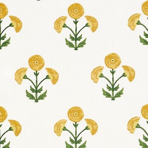 Schumacher Saranda Floral Embroidery pillow cover in Marigold 179671 // Designer pillow cover // High end pillow cover