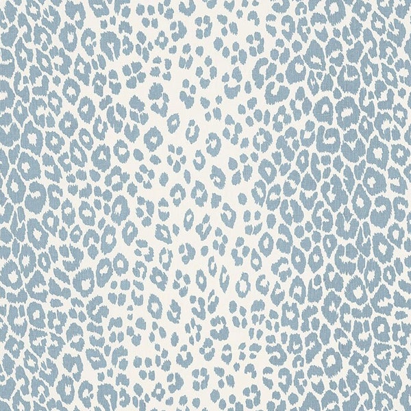 Schumacher Iconic Leopard pillow cover in Sky 176453 // Designer pillow cover // High end pillow cover // Decorative pillow cover