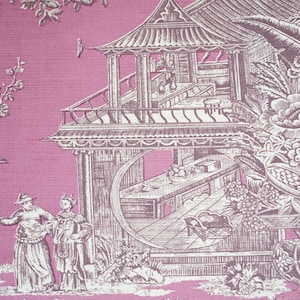 READY TO SHIP** Quadrille Paradise Garden pillow cover in Purple on Lilac 301966F - Double sided // Designer pillow cover