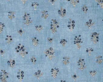 Ready to ship* Lisa Fine Noor pillow cover in Indigo NOR/01 - Double sided // Designer Pillow Cover // High end pillow cover