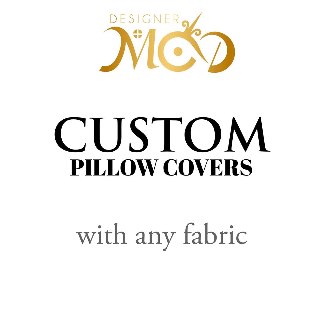 PILLOW COVER Design Your Own With Any Fabric Etsy