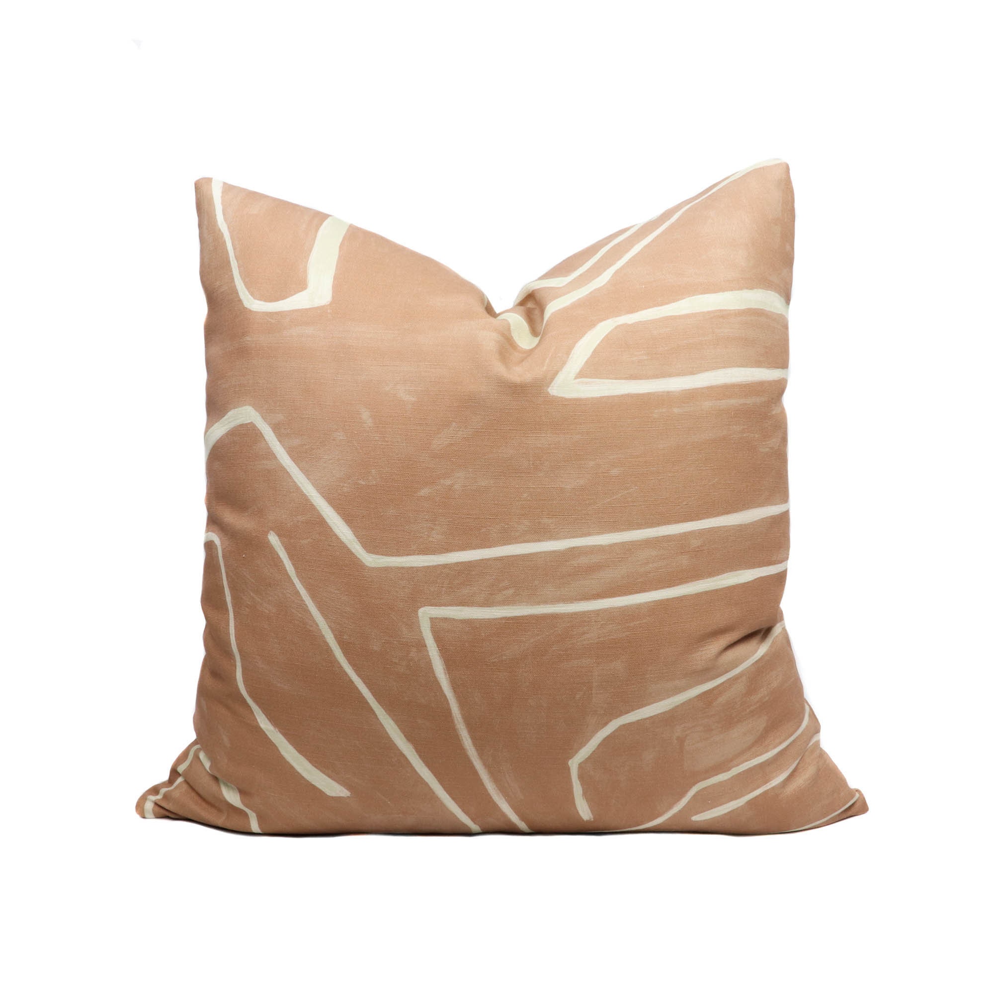 Kelly Wearstler Graffito pillow cover in Salmon/Cream GWF-3530.117.0 - DOUBLE SIDED // Designer pillow // High end pillow