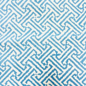 READY TO SHIP Quadrille Java Java pillow cover in Breeze Blue on White - Double sided // Designer Pillow Cover // High end pillow cover