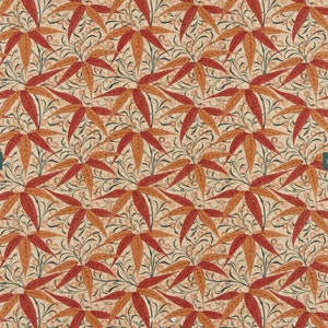READY TO SHIP  Morris & Co Bamboo pillow cover in Russet/Siena 226720 - on both sides // Designer pillow cover