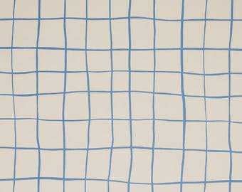 Schumacher Painterly Windowpane pillow cover in Blue 180292 - Double sided // Designer Pillow Cover // High end pillow cover
