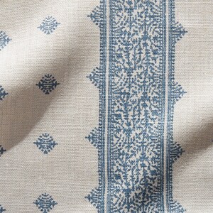 Peter Dunham Fez pillow cover in Blue/Natural 111FEZ14 - Double sided // Designer pillow cover // High end pillow cover