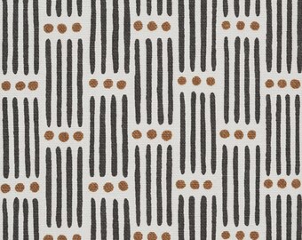 READY TO SHIP Schumacher Dotted Stripe pillow cover in Carbon 177710 - Double sided // Designer Pillow Cover // High end pillow cover