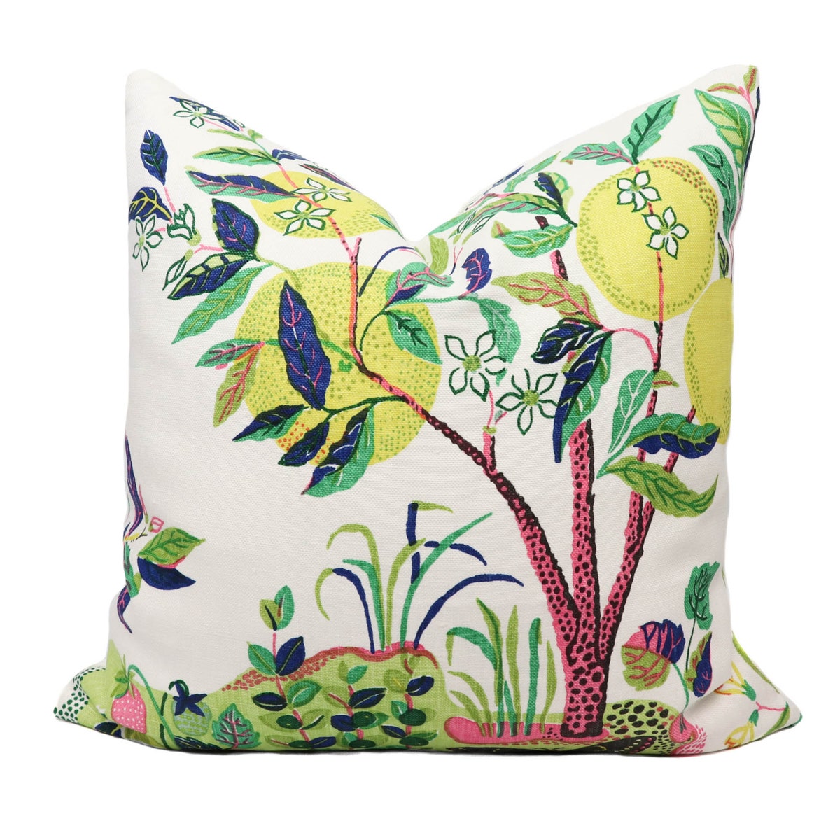 (2) Schumacher Citrus Garden Pillows