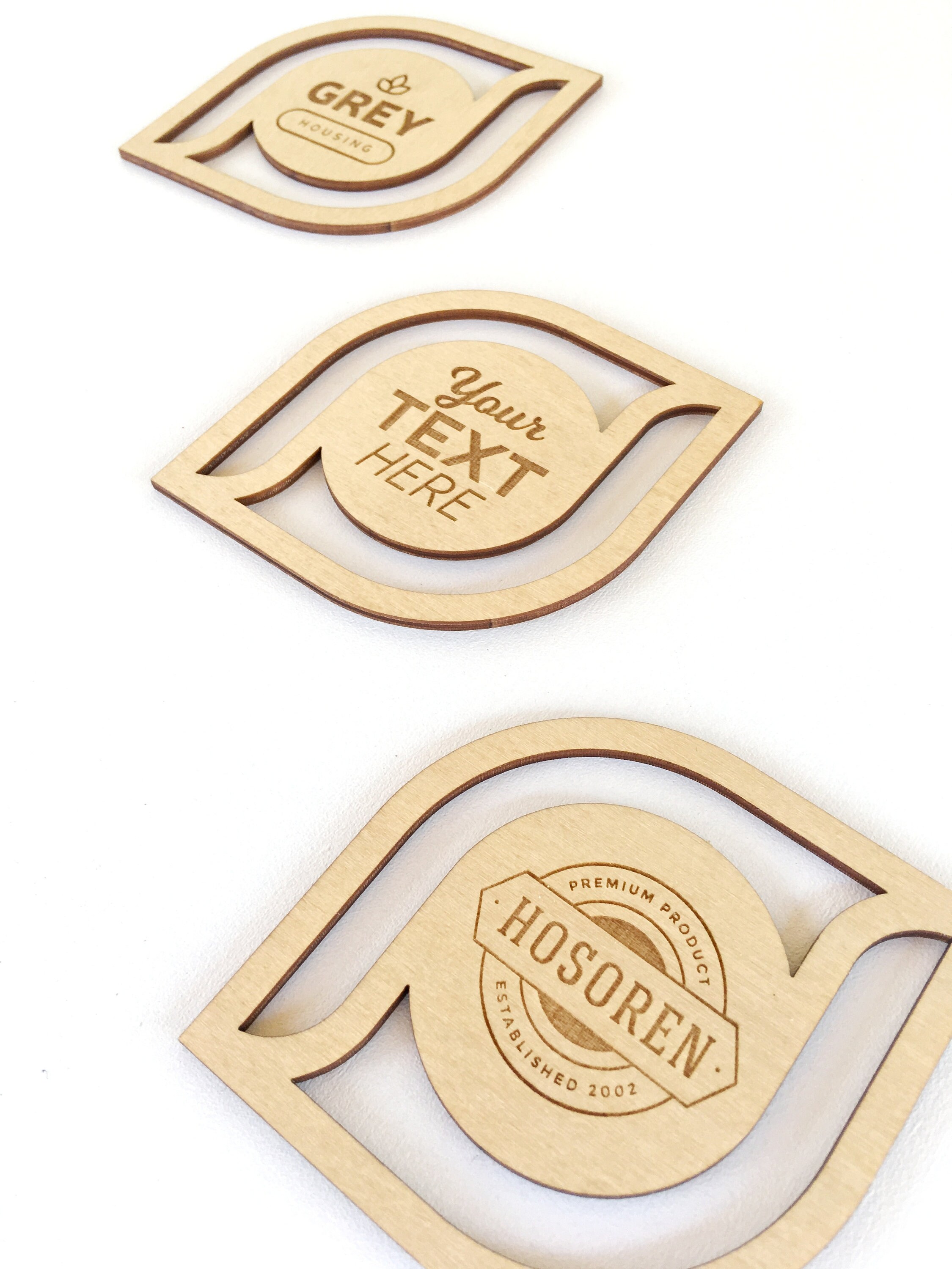 Personalized Wooden Coasters Engraved Coaster Company Logo Etsy