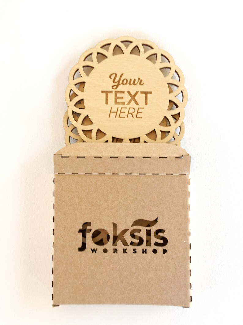 Personalized Wooden Coasters Company Logo coasters Etsy