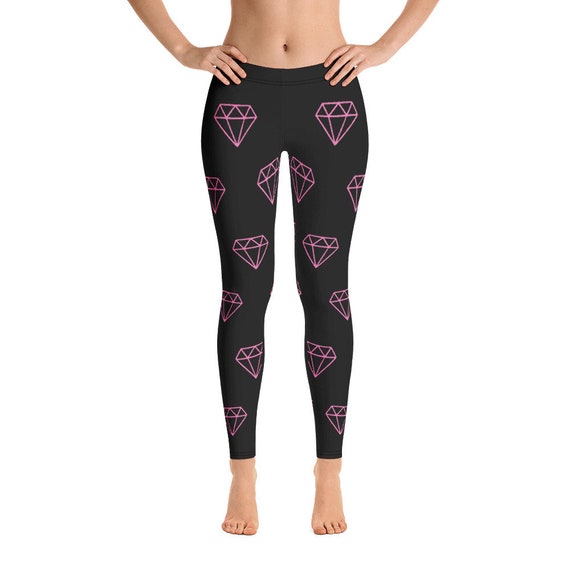 Diamond print leggings Clearance