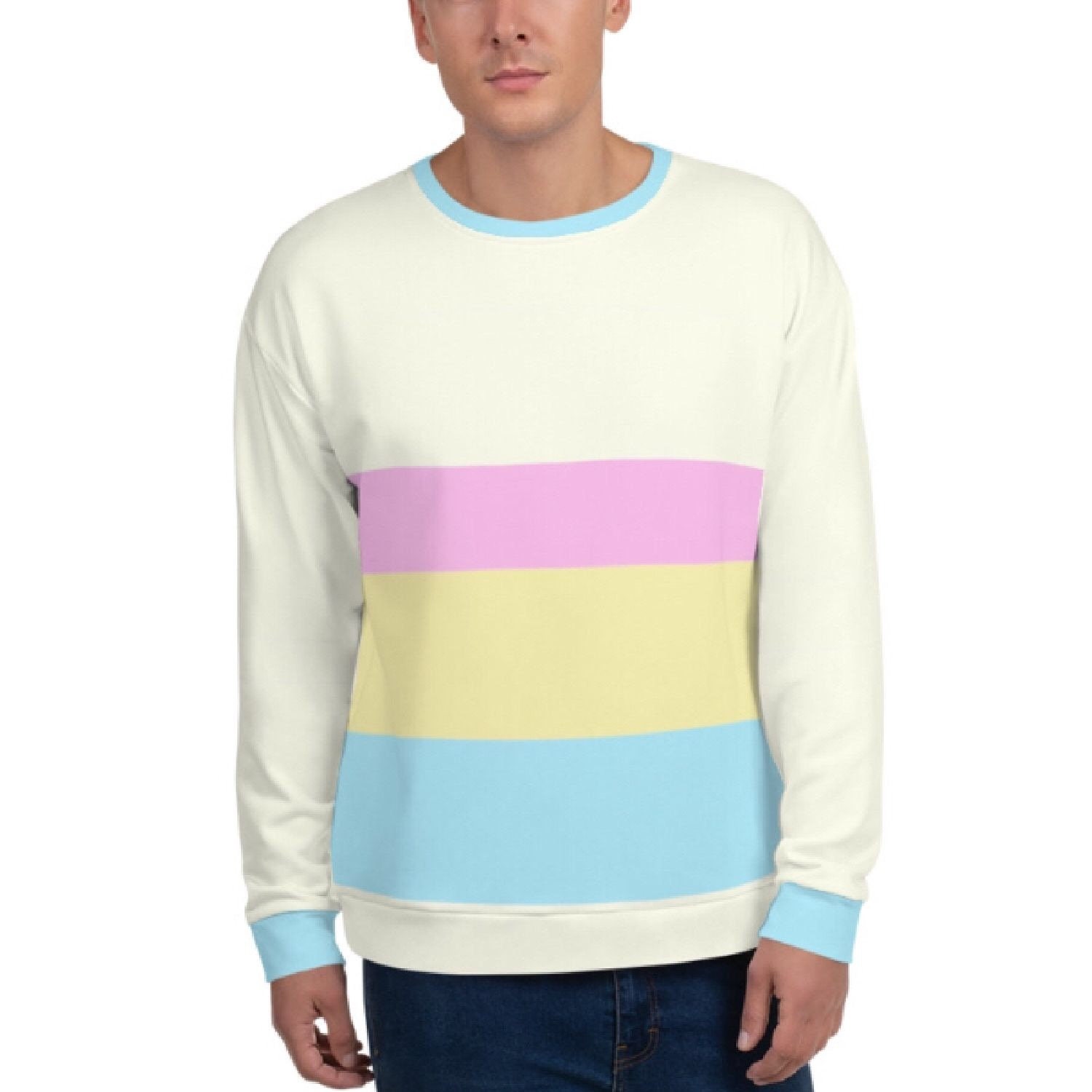 Unisex Pastel Sweatshirt 80's Inspired Sweatshirt Etsy