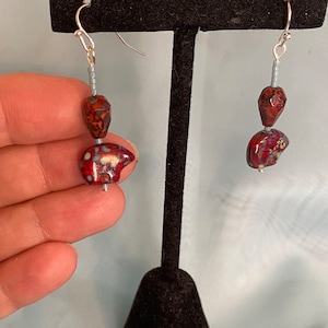 Red Bear Earrings