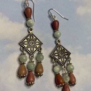 Pink Chandelier Earrings