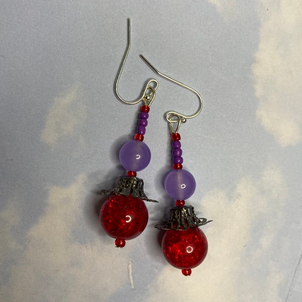 Red Hat Society Earrings