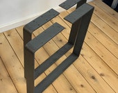 Metal Coffee Table Legs (Set of 2) Industrial Steel Bench Side Table Legs