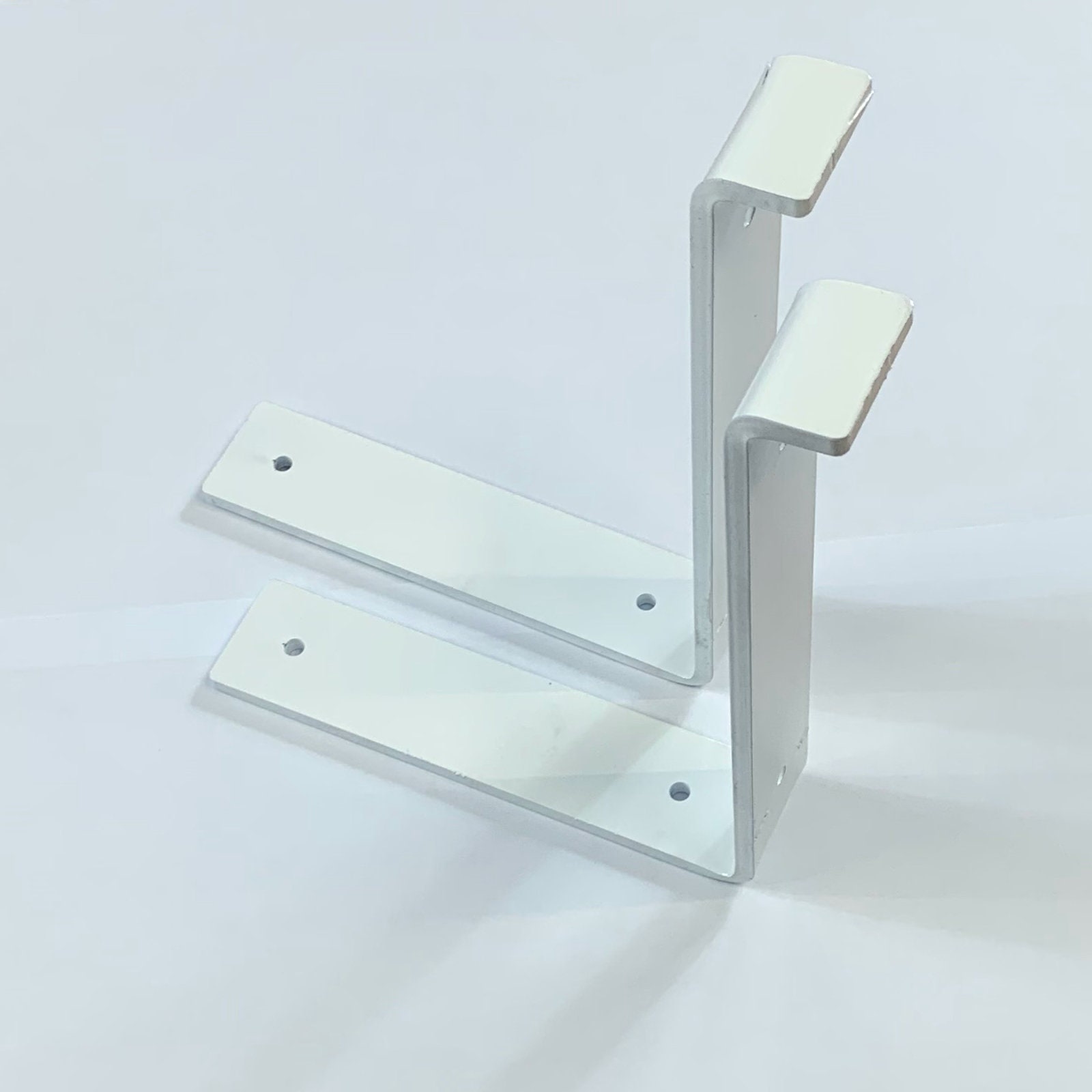 Pairs Of Scaffold Board 225mm Shelf Brackets Raw Black & White Etsy