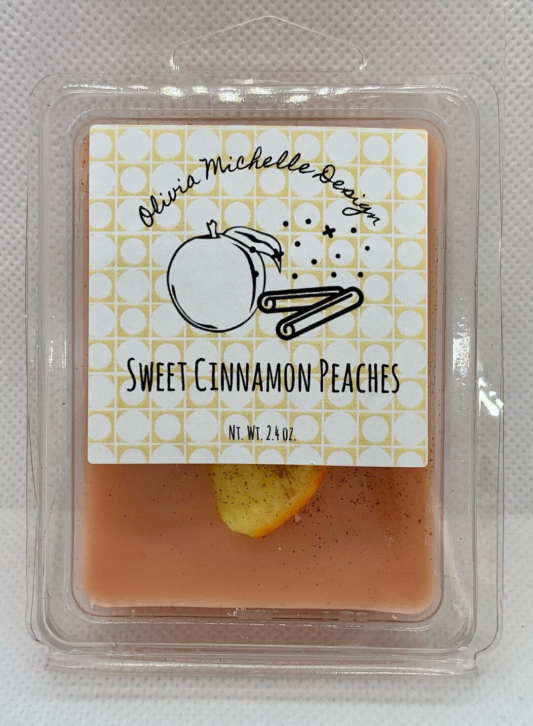 Bath & Body Works Wax Melts Highly Scented Cinnamon Peaches Scent Soy