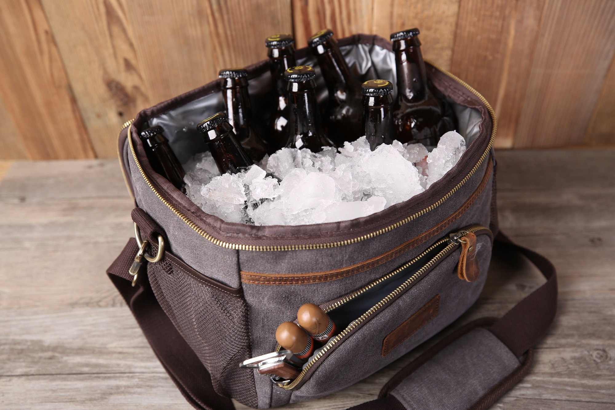 Personalized Beer Cooler Bag Groomsmen Gift Monogrammed Etsy